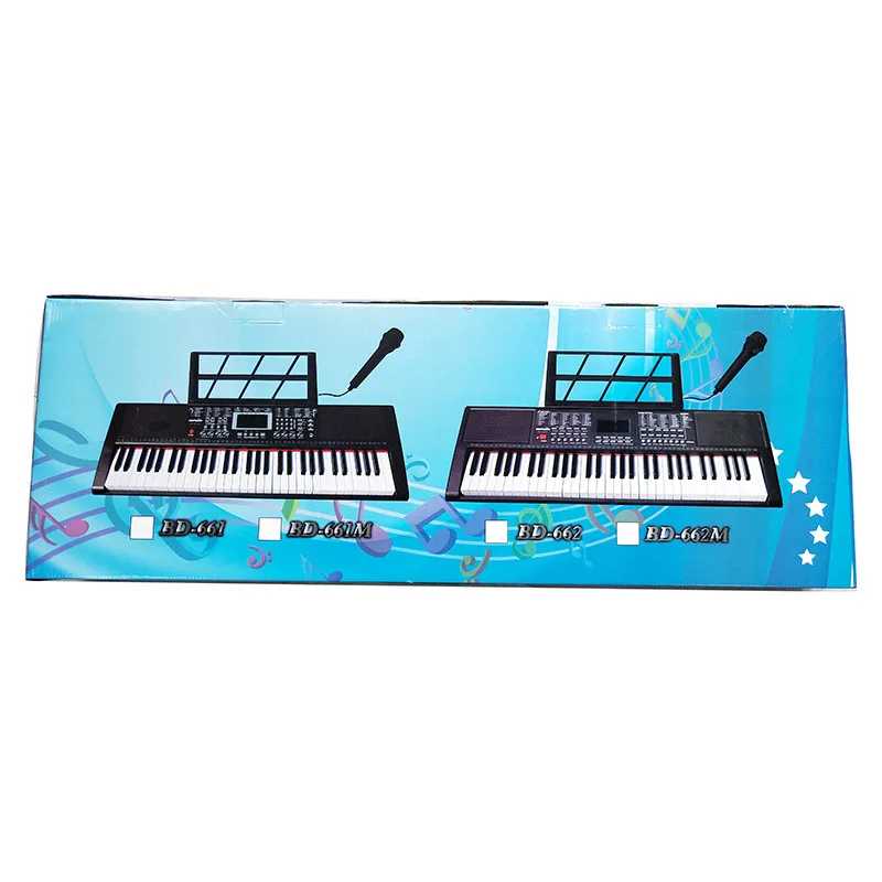 Baby 61 Keys Childrens Electronic Piano Toddler Educational 75cm Music Interactive Toys Teclado Midi Electronic Organ AA50EO