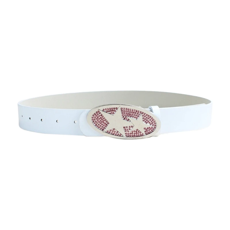 Star Buckle Waist Belt Aesthetic Rhinestones Photo Props Waist Belt for Jeans Dress Belt Body Jewelry