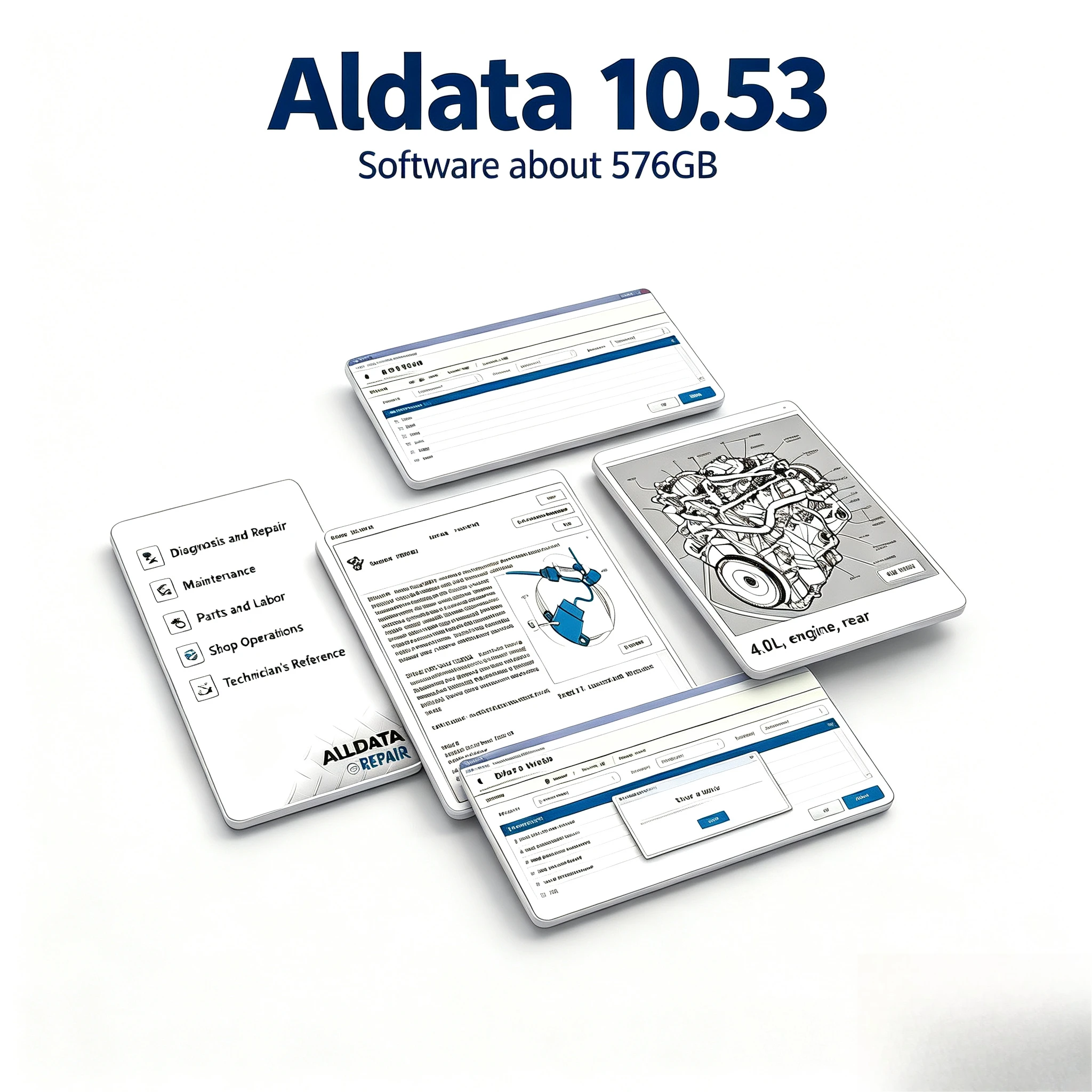 2024 Alldata 10.53 Automotive Diagnostic Software provides all data technical support for cars and trucks with wiring diagrams