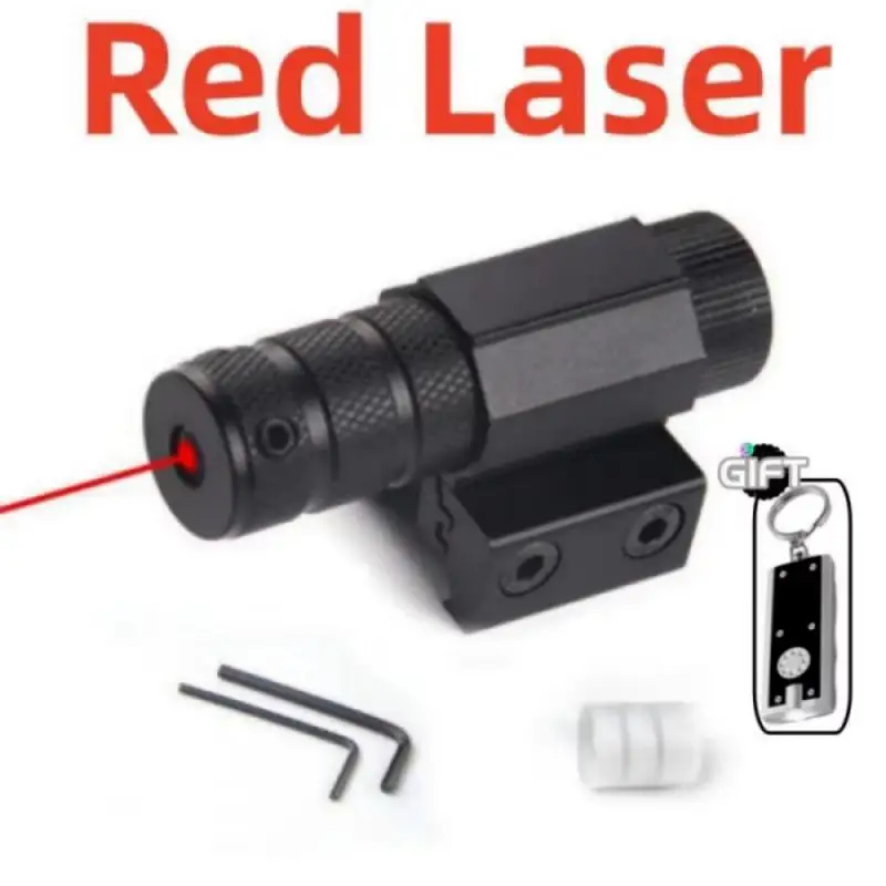 Tactical Red Green Dot Laser Sight Scope 11mm 20mm Adjustable Picatinny Rail Mount Rifle Pistol Airsoft Laser With Batteries