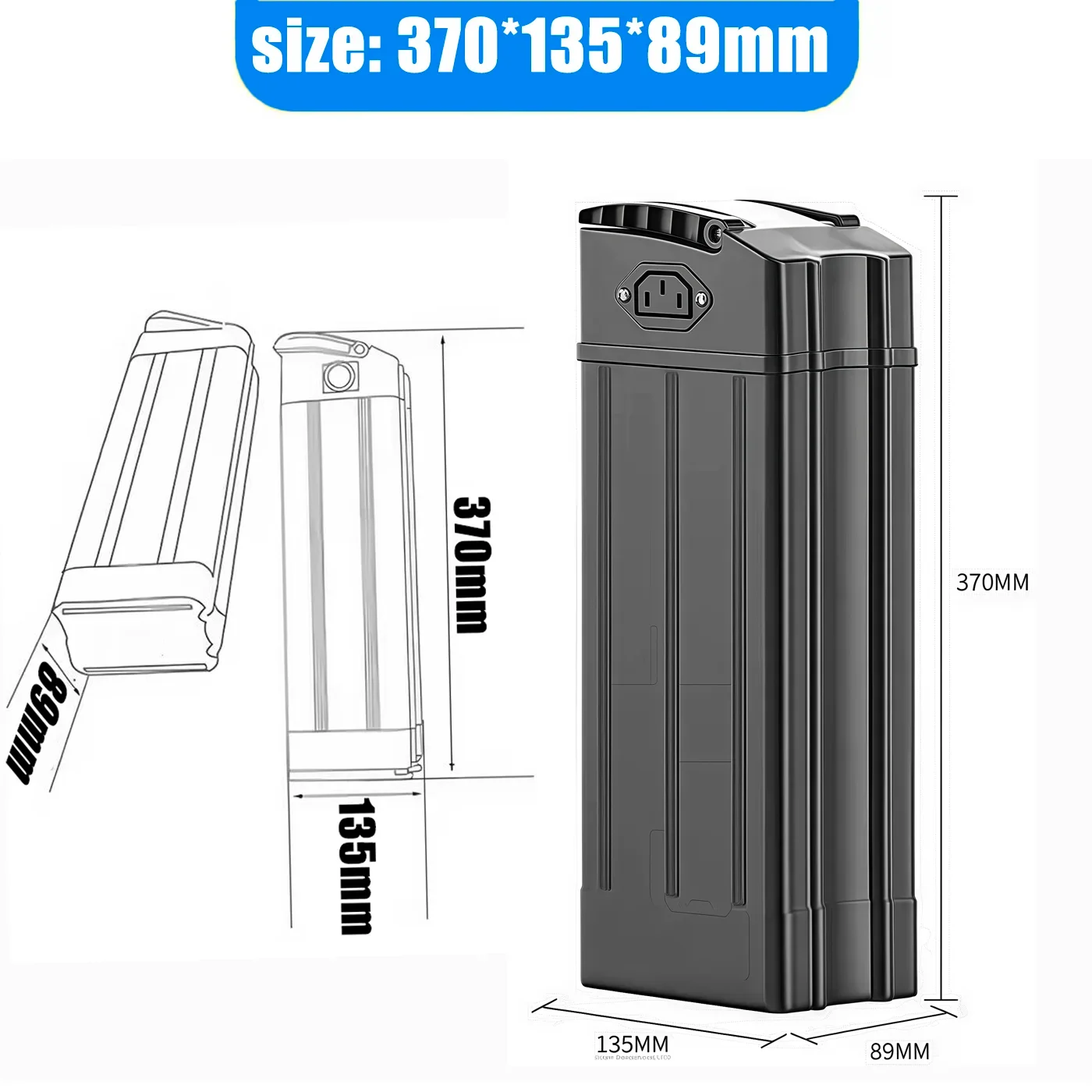 HAIBA 48V 21700 E-Bike Battery 30Ah 20Ah 15Ah Li-ion Battery Pack with BMS 54.6V Charger for  Electric Bicycle Battery Replace
