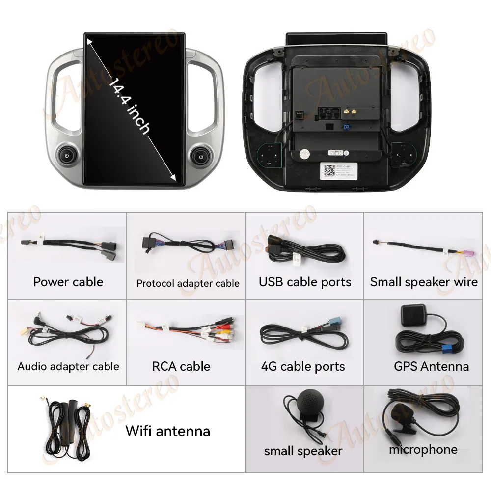 14.4 Inch Android For Chevrolet Colorado GMC Canyon 2014-18 Tesla Style Car GPS Navigation Multimedia Player Car Radio Head Unit