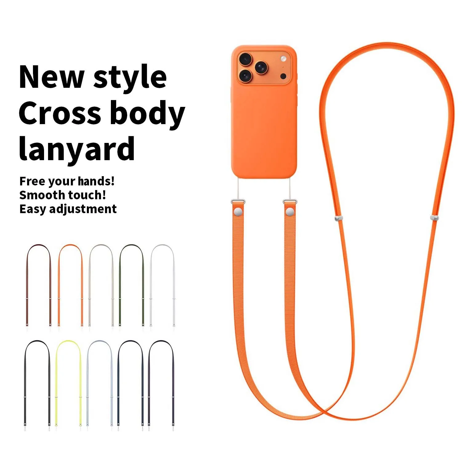 

Magnetic Phone Lanyard Crossbody Strap,Adjustable Cell Phone Lanyards Around the Neck Strap for iPhone17,Samsung S26