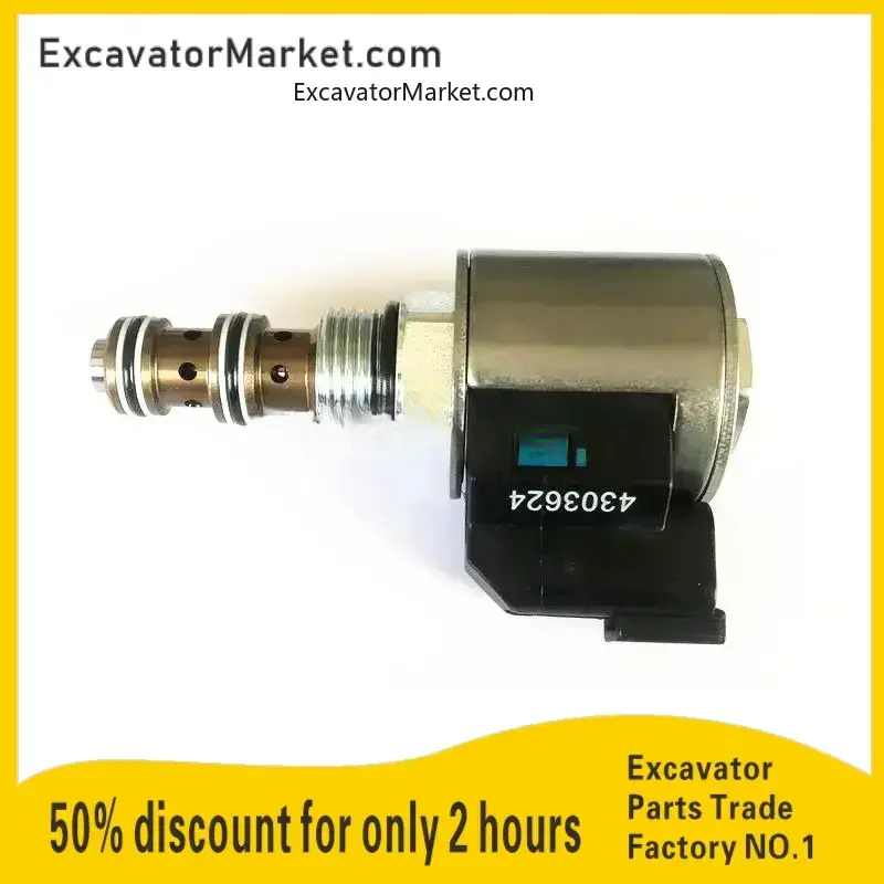 For Caterpillar CAT E305.5/306/307/308E Excavator Travel Solenoid Valve Pilot Hydraulic Solenoid Valve Plug High Quality parts