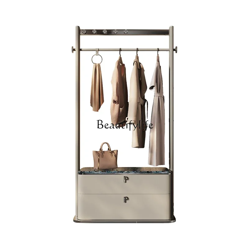

FG10Italian light luxury minimalist coat rack floor-to-ceiling storage cabinet