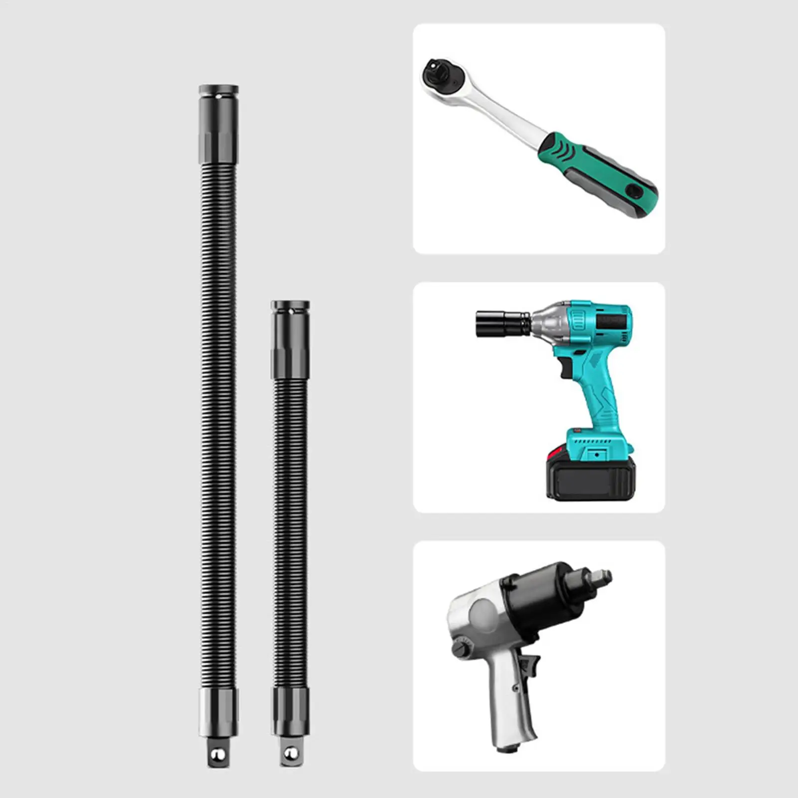 

Гибкий удлинитель для гайковерта 1/2 дюйма, адаптер с поворотом на 360 градусов, удлинитель для торцевых ключей, для болтов, крепежа, DIY, для угловых работ, для механиков