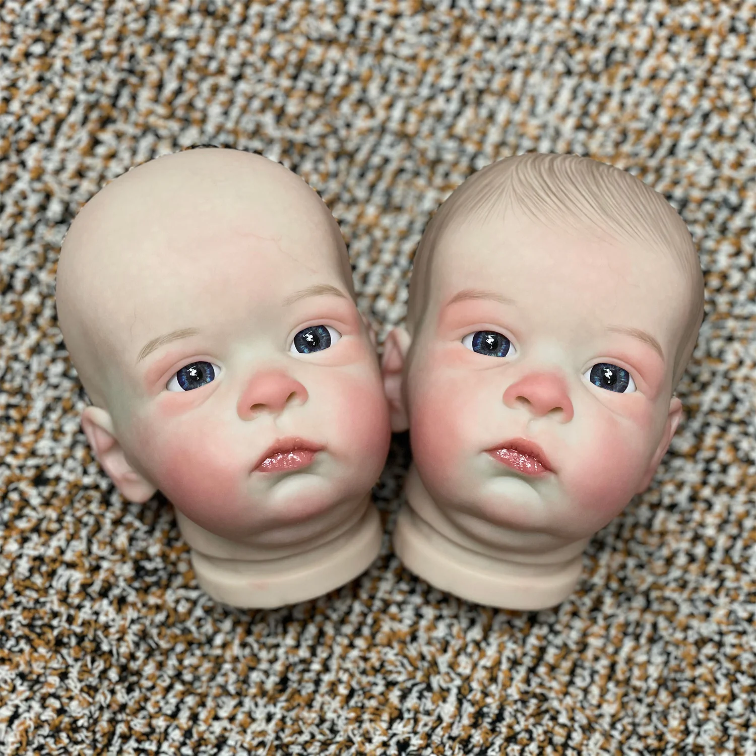 18-20Inch Open Eyes Reborn Doll Kits With 3D Painted Skin Unassembled Soft Touch Feeling Handmade Lifelike Real Bebe Reborn Doll