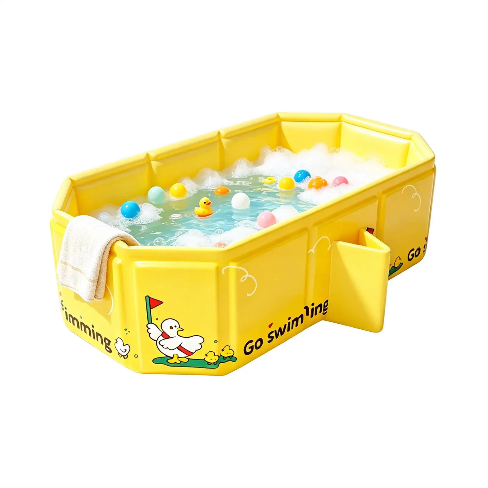 

Kid Bathing Tub PVC Multifunctional Kids Bathing Basin For Children Boys Girls Home Bathroom Hotel Travel Apartment Indoor