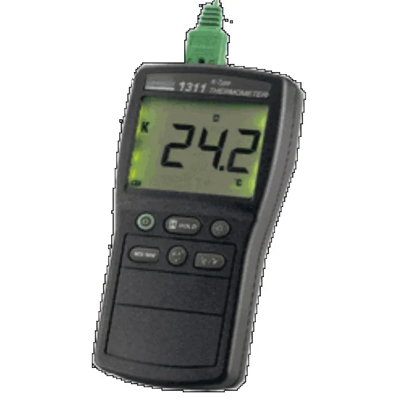 TES-1311A Temperature meter Single channel thermocouple backlit LCD display