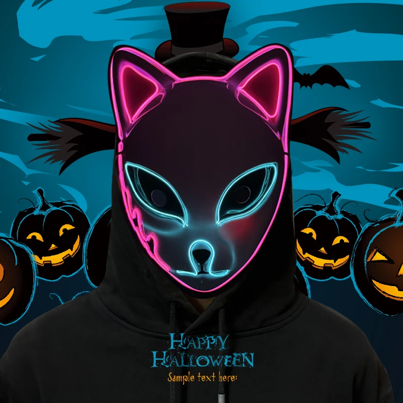 Japanische Anime Dämon Fuchs Maske Cosplay Sabito Makomo Tanjiro verdicken Plastik Tier masken Halloween Party Kostüm Requisiten Deluxe