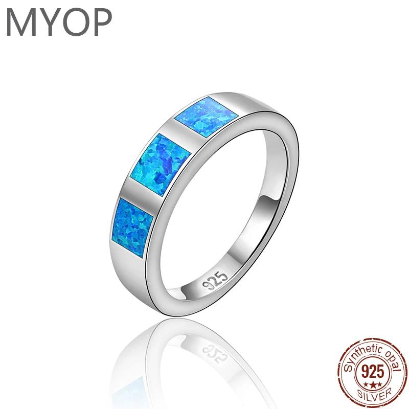 MYOP 2024 Jewelry 925 Sterling Silver Jewelry Opal Ring Compact jewelry to satisfy the needs of the senses