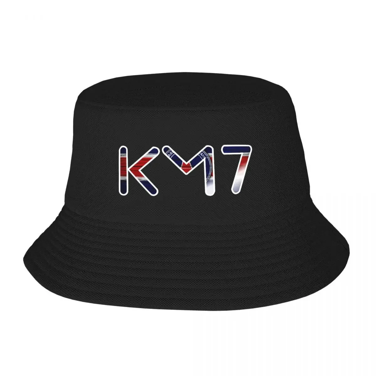 Custom Unisex Football Mbappes KM Logo Bucket Hat Travel Beach Soccer Gift Summer Camping Hat
