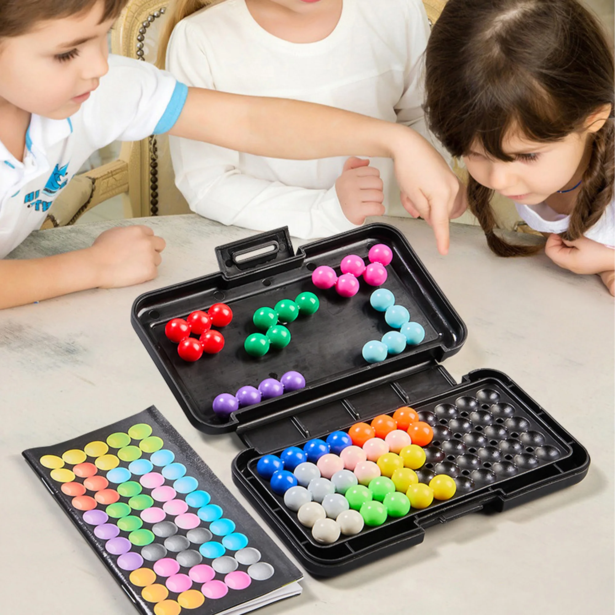 KNYYSECQ Magic Bead Challenge Puzzle Building Blocks - Children's Educational Toy for Boys & Girls Stress Relief Small Toy