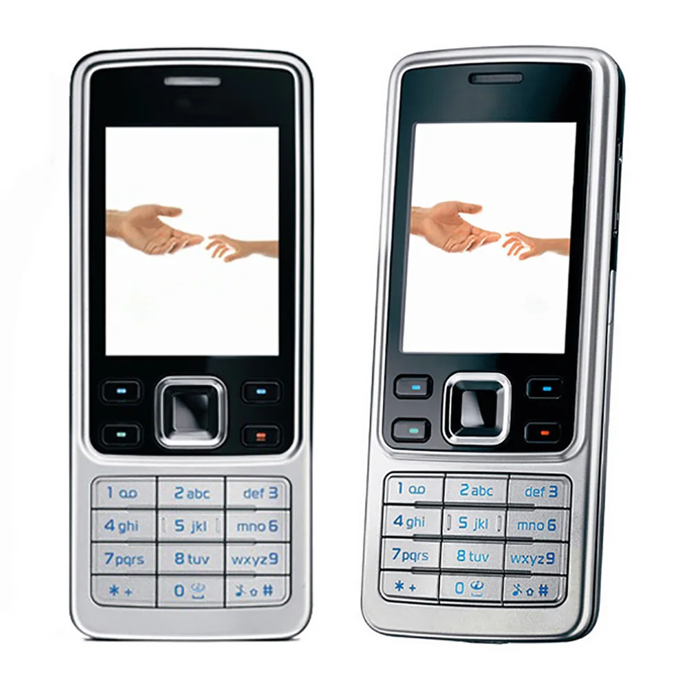 Original 6300 2G GSM 900/1800/1900 Mobile Cell Phone Russian & Arabic & Hebrew & English Keyboard Bluetooth Unlocked Cellphone