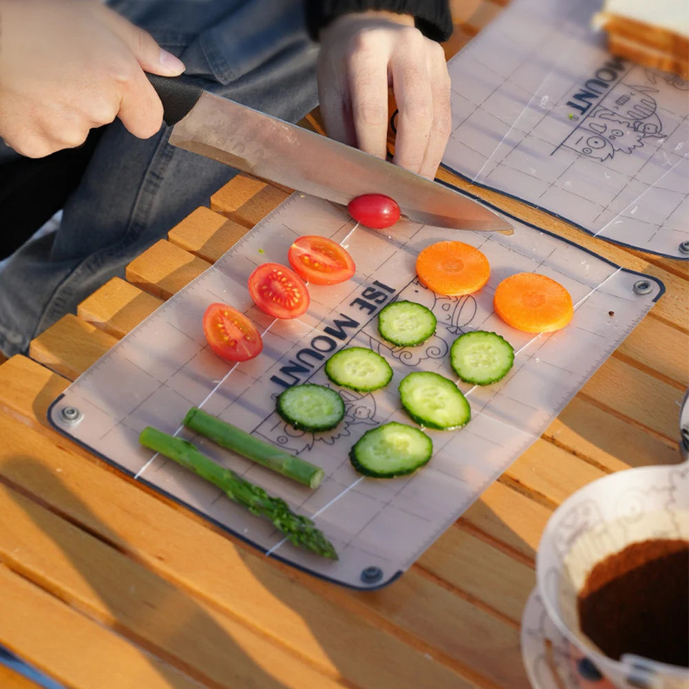Outdoor PP Cutting Board Space Saving Vegetable Fruit Cutting Mat Portable Cutting Board Picnic Tool