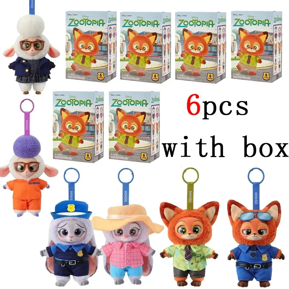 

Disney Zootopia Series слепая коробка милый Джуди Ник виниловый плюшевый кулон коробка-сюрприз Bellwether аниме кукла брелок Mystery Box игрушка