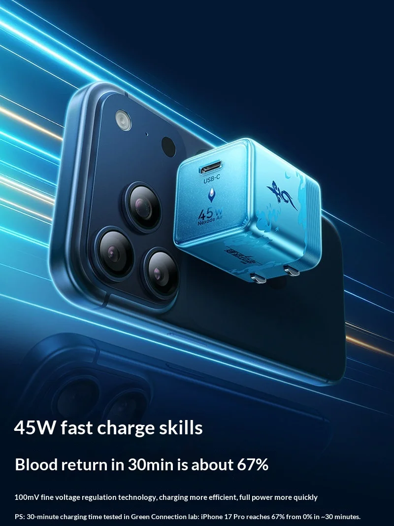 UGREEN X840 45W USB C Fast Charger Honkai Star Rail Co Branded Portable For Iphone Charging Plug Cell Phone Charger Gift PC
