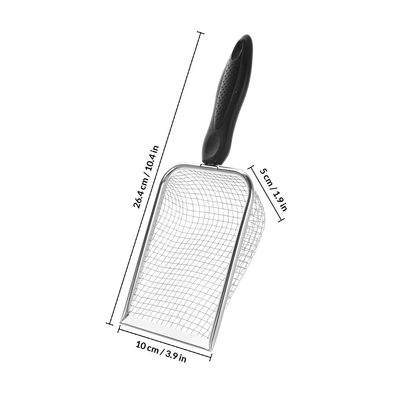 ビーチ砂シャベルメッシュゴミスクープ子供用ガーデンクリーニングツールポータブル金属ふるいシェルデザインペット爬虫類ケージ