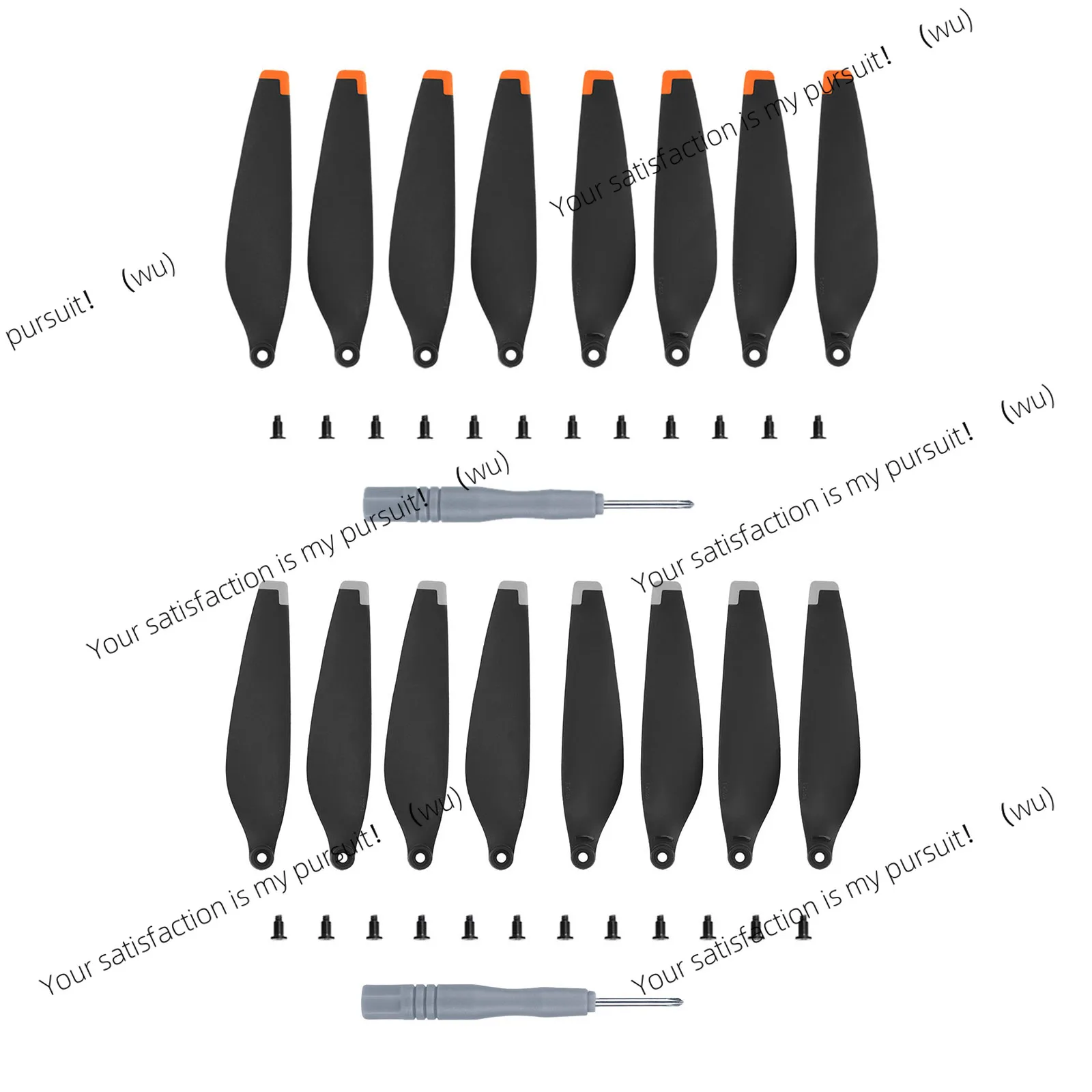 8pcs Drone Blade Props Replacement Spare Propeller Drone Accessory with Screw Accessories Wing Blade Light Weight for DJI Mini 3