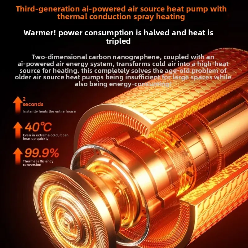 Heater Heater Whole House Large Area Household Energy Saving New Bathroom Electric Heating Artifact