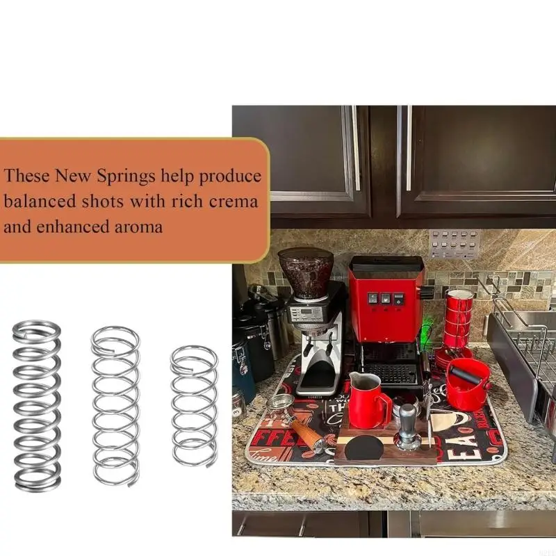 2025 جديد إكسسوارات آلة الإسبريسو طقم الينابيع القابلة للتعديل صينية التنقيط وأنبوب طويل لقطع غيار صانع القهوة