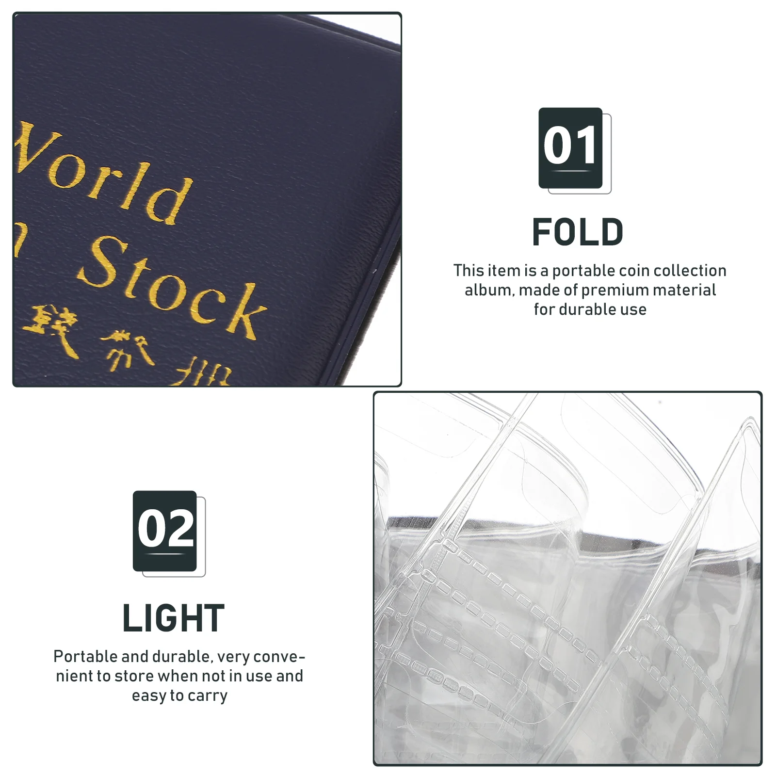 120-Coin Collectors Collecting Album Holder หนังสือสะสมเหรียญ อัลบั้มสะสมเหรียญ อัลบั้มเหรียญ