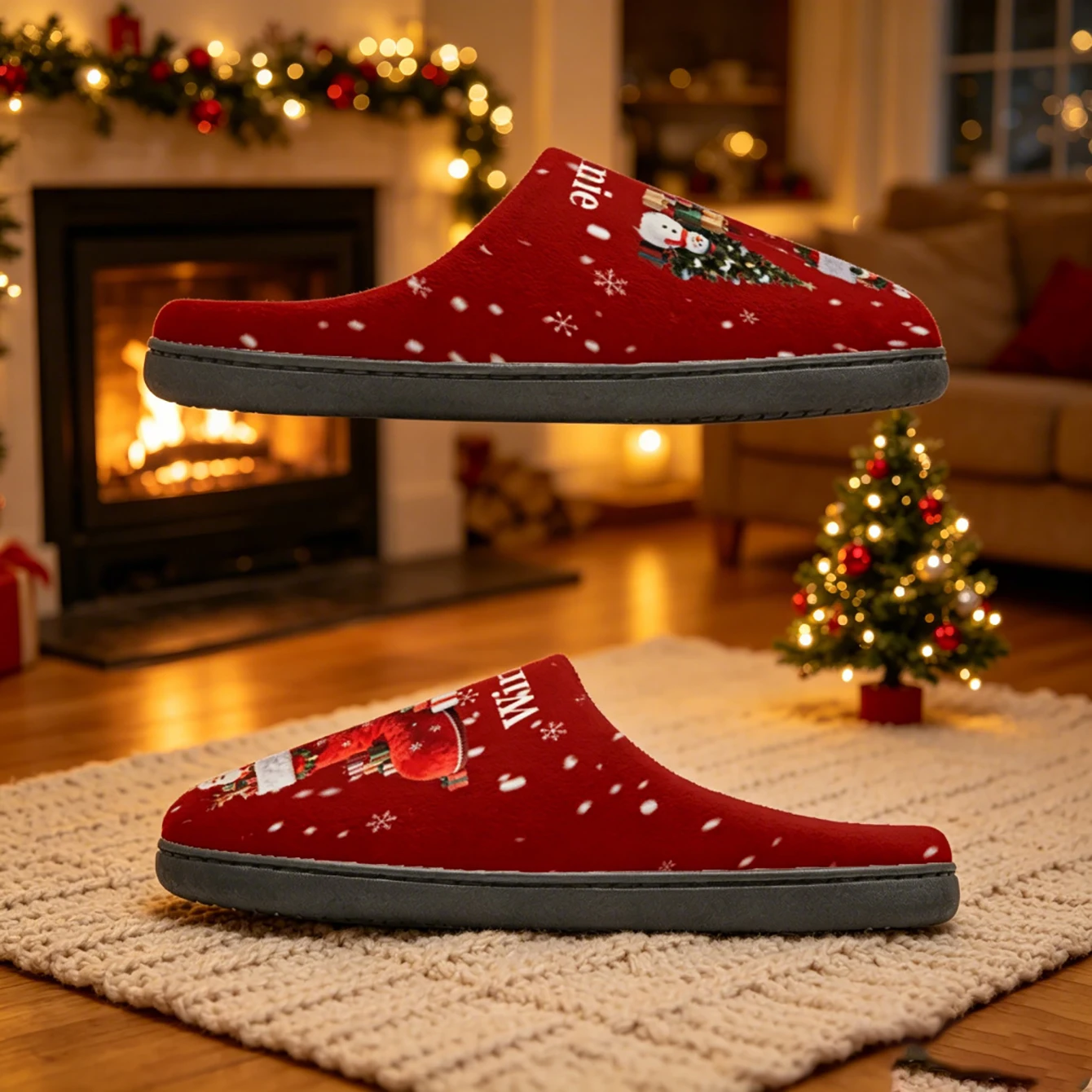 Customized Cotton Slippers humorous photos printed shoes unisex home slippers perfect gifts for couples birthdays and Christmas