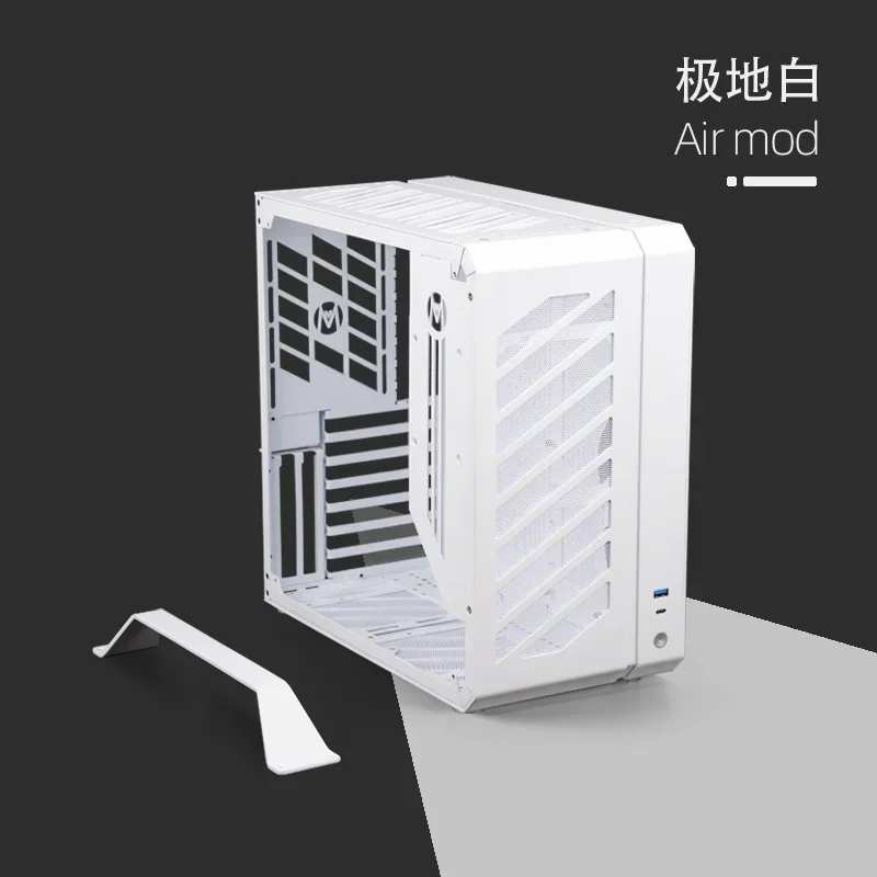 2022NEW Mechanical master C34 Matx ATX side transparent aluminum small box, ATX power tower air-cooled mini main box