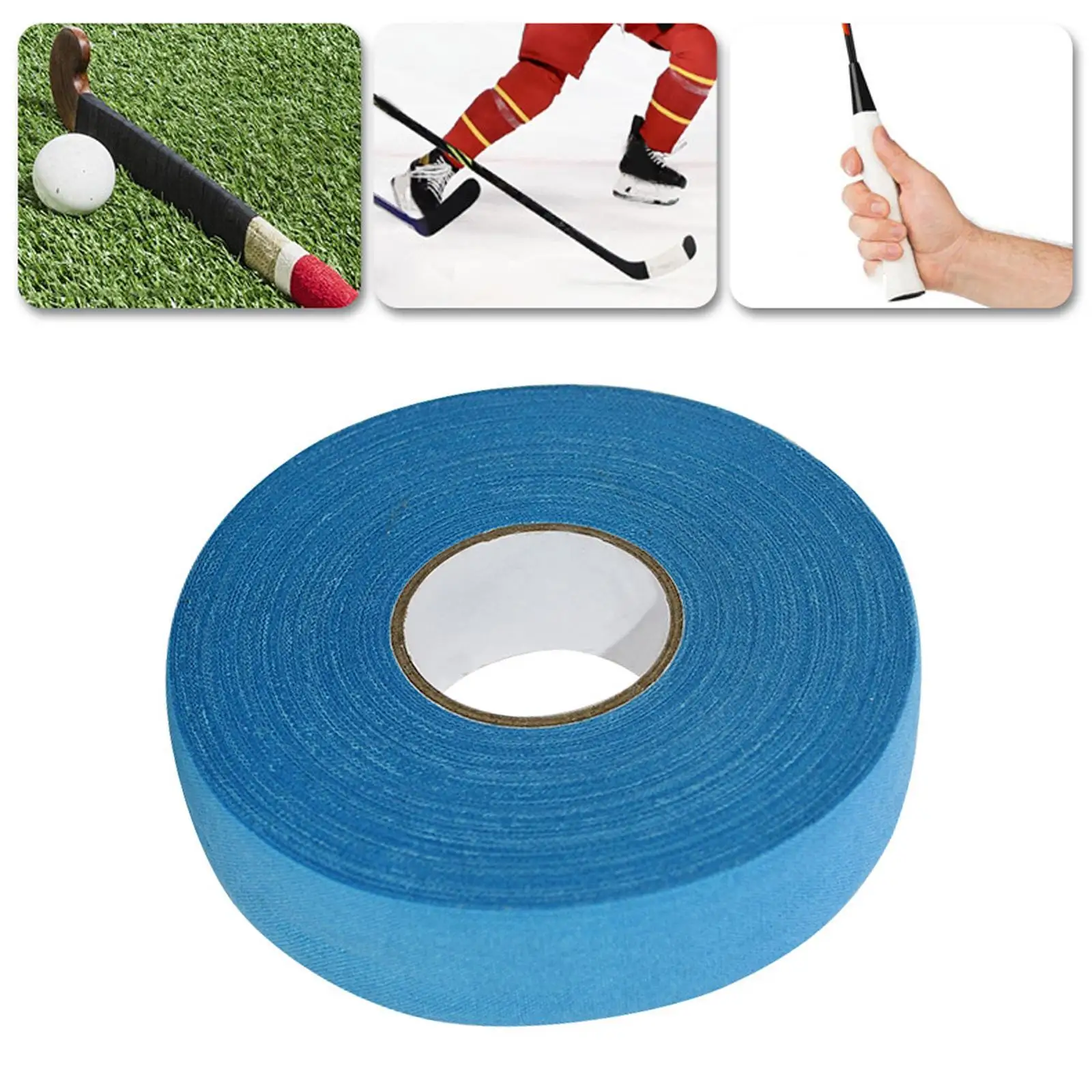 2.5Cmx25M Ice Hockey Cloth Tape Wrapping Breathable Nonslip Protector Cover Flag Red