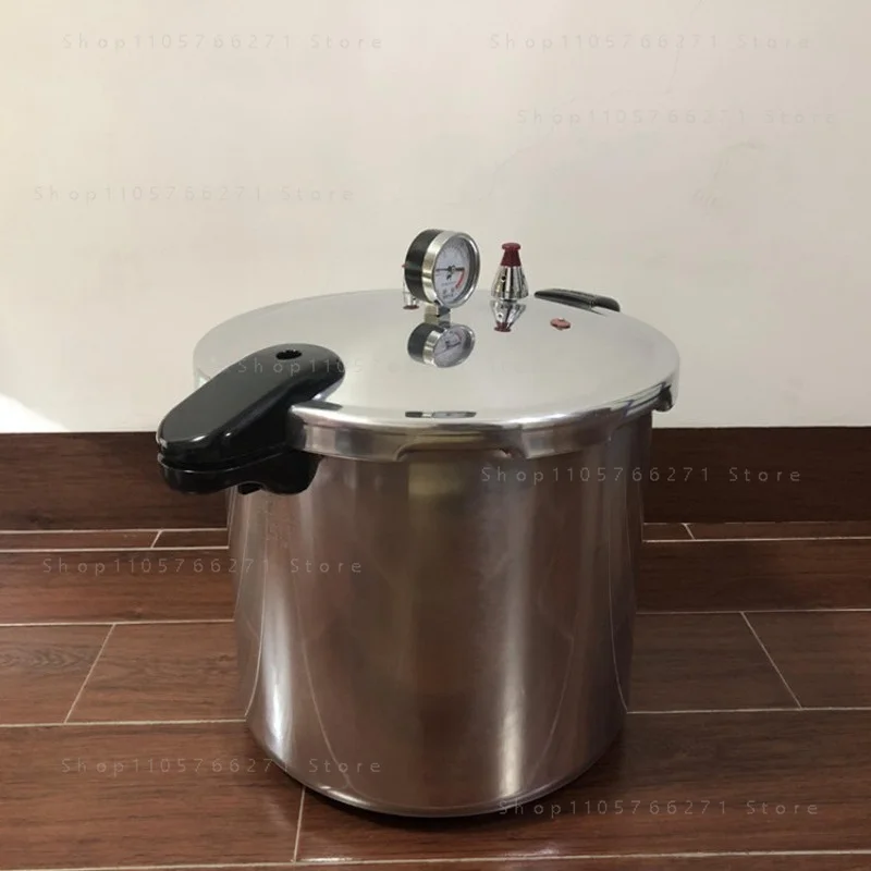 Pressure Cooker with Meter, Commercial, Large Capacity, with Pressure Gauge, Heightened and Thickened