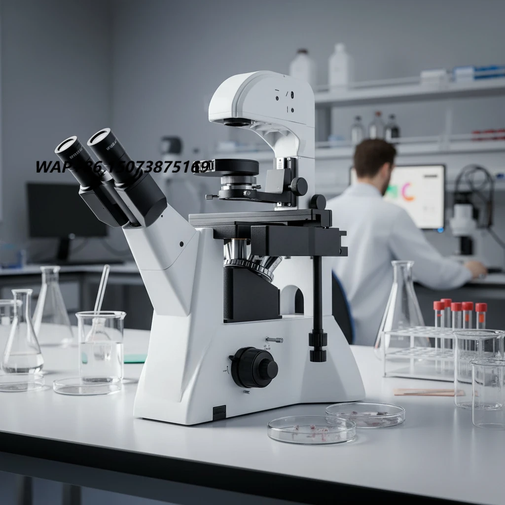 MSD531PMC-2000 Inverted Polarized Modulation Phase Contrast Microscope with 20MP  for Cell Research Tissue Research