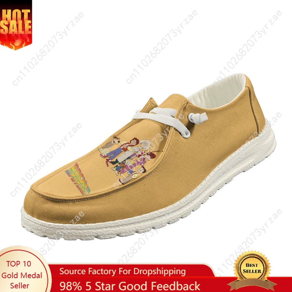 

Back to the Future Casual Shoe Men Women Breathable Flat Footwear Indoor Outdoor Lightweight Personalized Pattern Custom Shoes