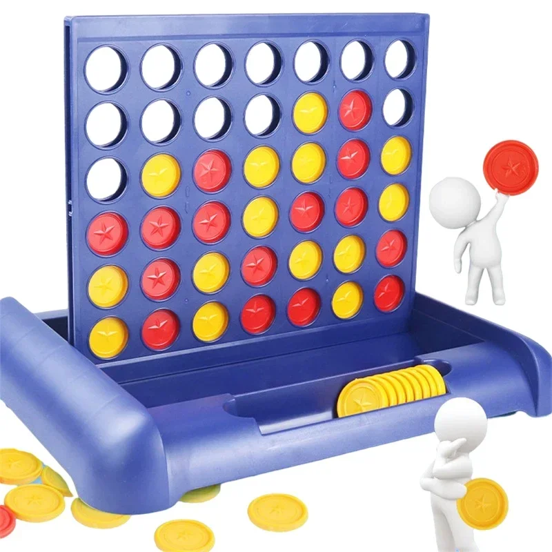 Foldable Connect 4 In A Line Board Game Classic Party Chess Family Toy Early Educational Puzzle Children Thinking Training Gifts