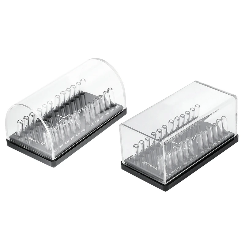 

1PCS Dental Round Rectangular Archwire Box Acrylic Dispenser Placing Box Orthodontic Arch Wires Holder Dental Accessoire Tool