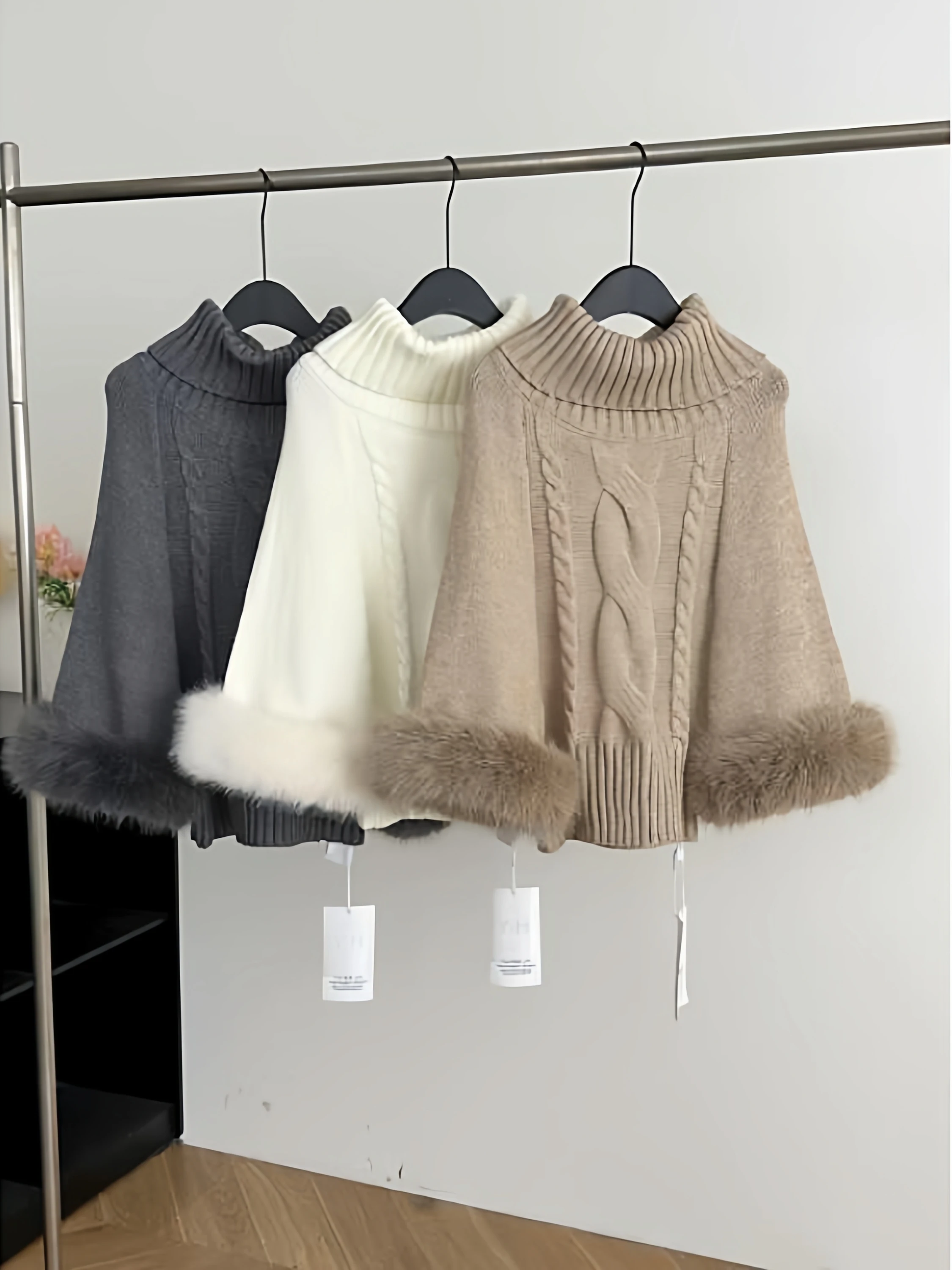 

Loose Knitted High Collar Sweater Women's Korean Sle Spring New Casual Faion plus Size Top Comfortable Soft Long Sve