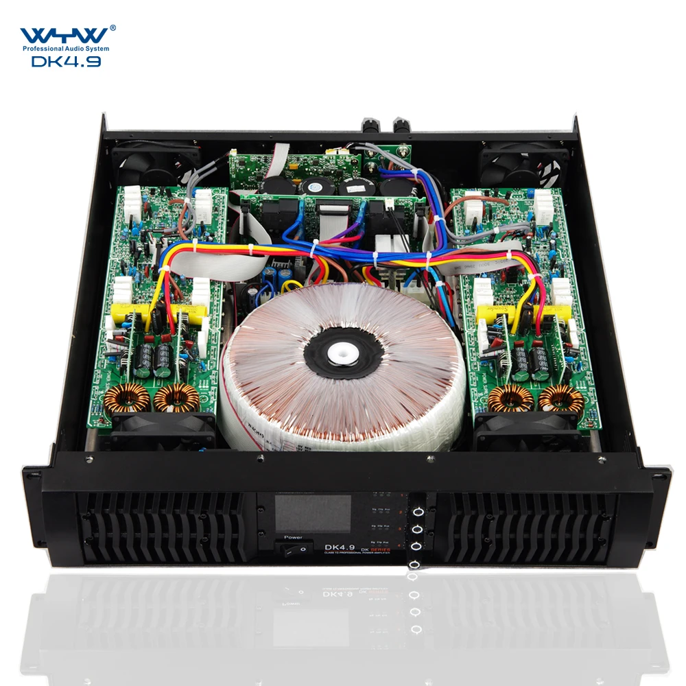 4 Channel Outdoor Professional Power Amplifier High Power Audio Sound System For Stage DJ Band Live Show Performance Pro Amp