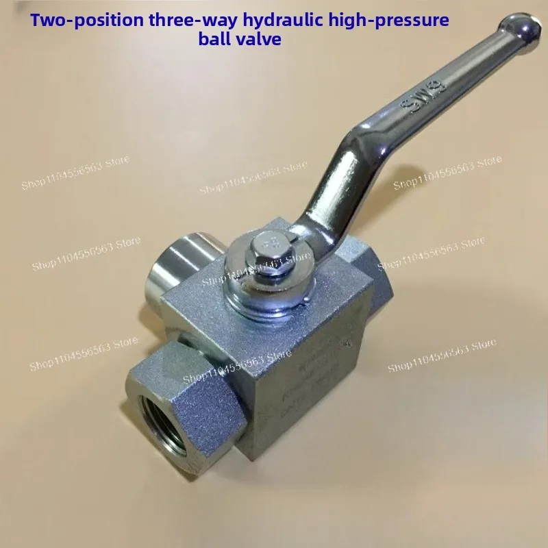 KHB3K Industrial High-Pressure Ball Valve - 2/3 Way Female Threaded Hydraulic Valve (G1/4-G1, 6 points)