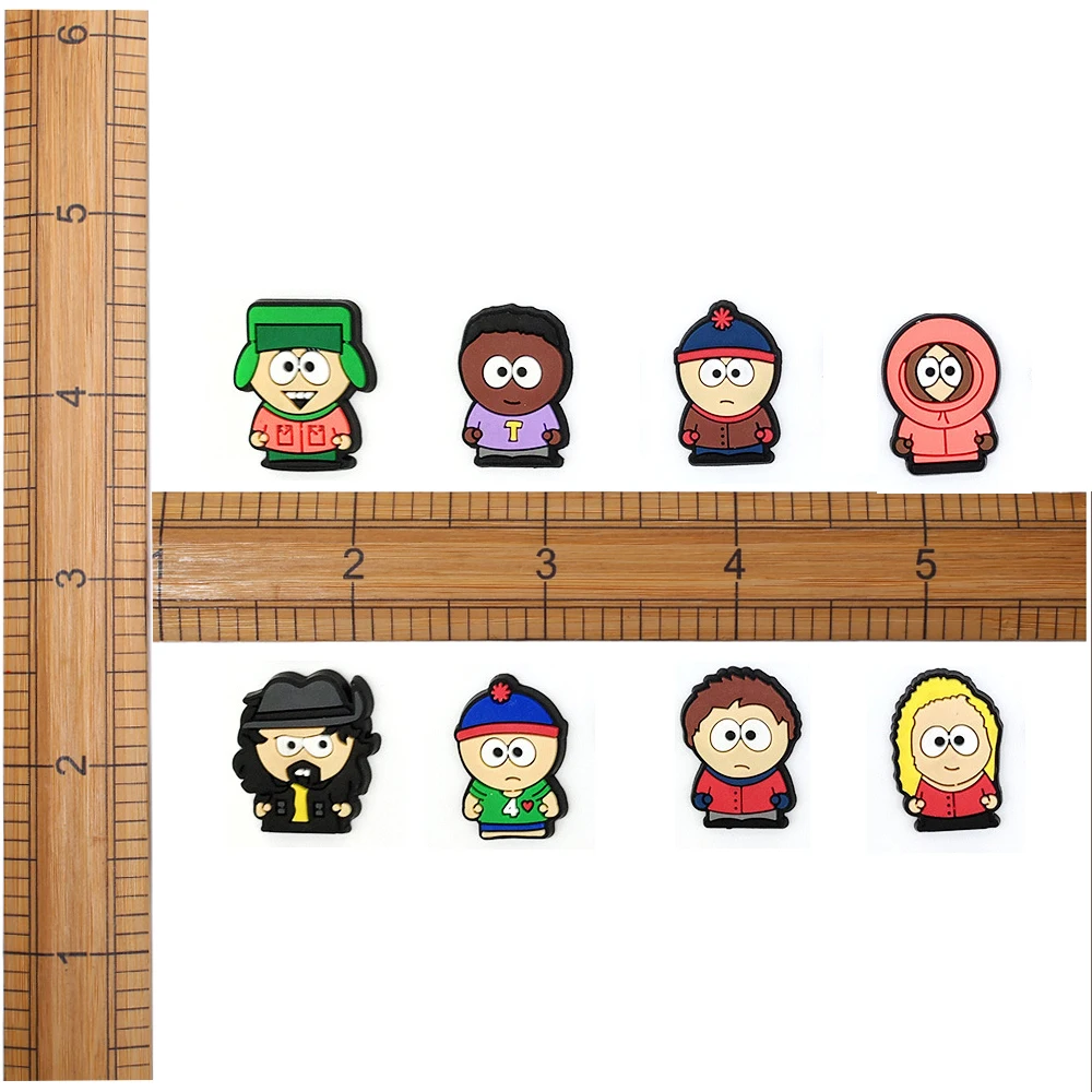 16-100 Stück Niedliche South Park Cartoon-Serie PVC-Schuhzubehör Abnehmbare Wasserdichte DIY-Schuhdekorationen Modische Geschenke – Detail 7