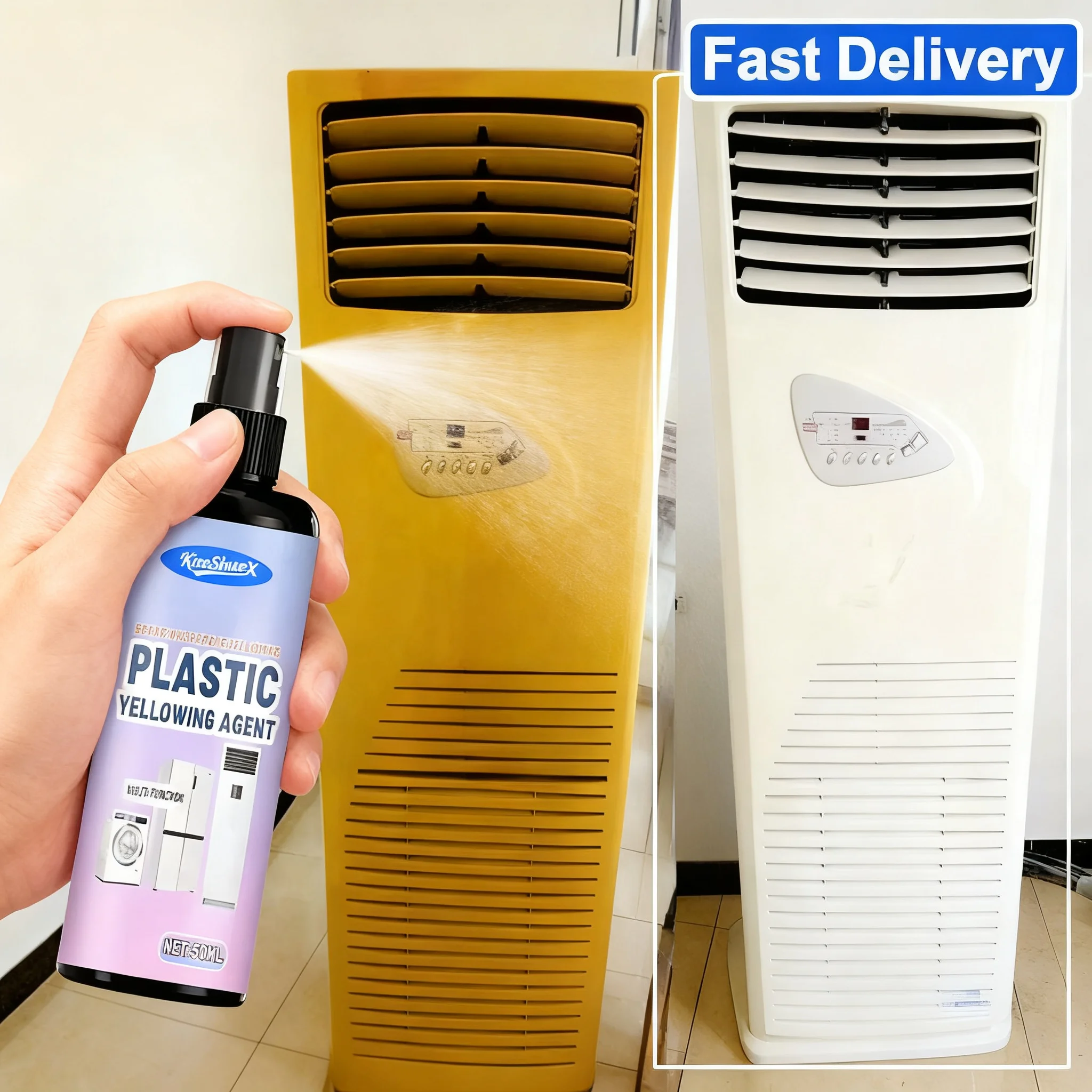 50/100ml Remove Yellowing from Plastic Casings Anti-oxidation Renovation of Appliance Casings Remove Yellowing from Various Appl
