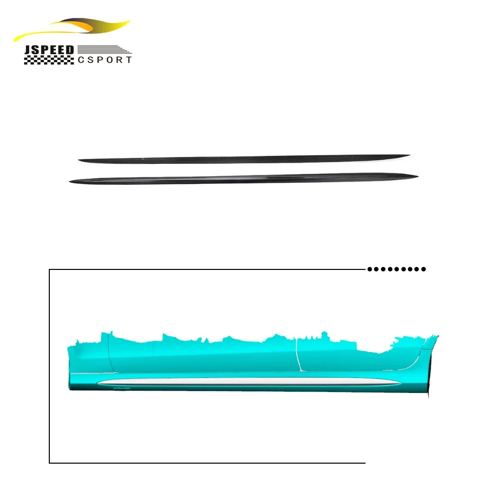 

Suitable for Carbon fiber W218 side skirts are suitable Suitable for Mercedes-Benz CLS, CLS63, AMG S 4 doors from 2014 to 2018
