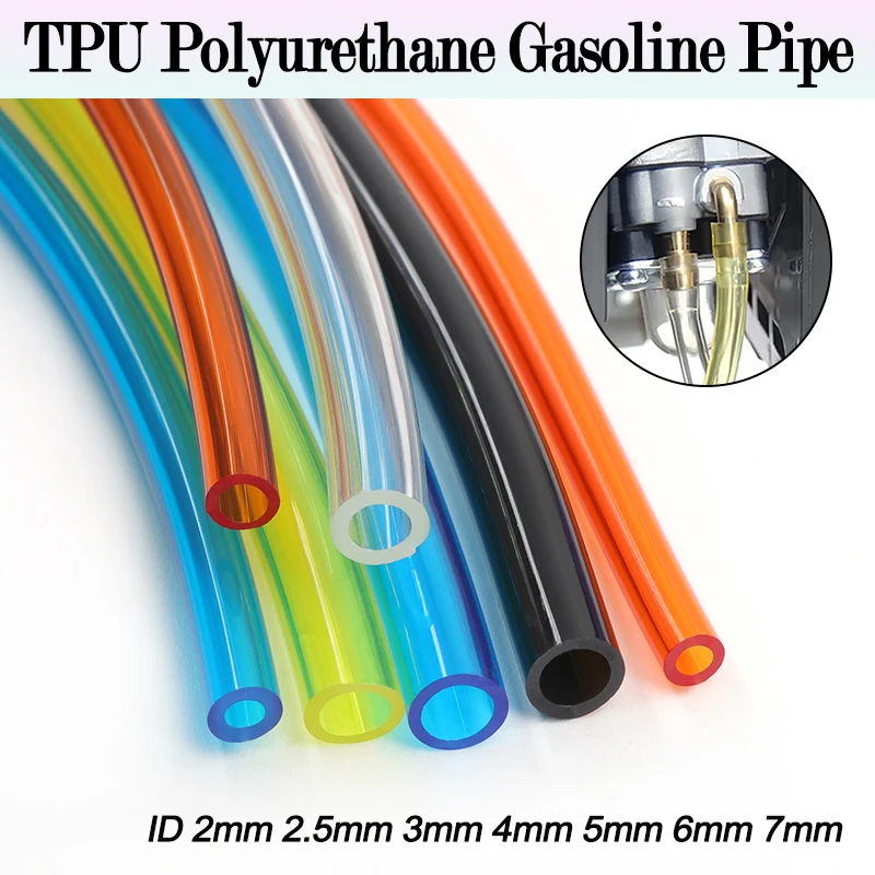 5/10M TPU Fuel Hose Fuel Pipe 2x3.5/2x4/2.5x5/3x5/3x6/4x6/5x