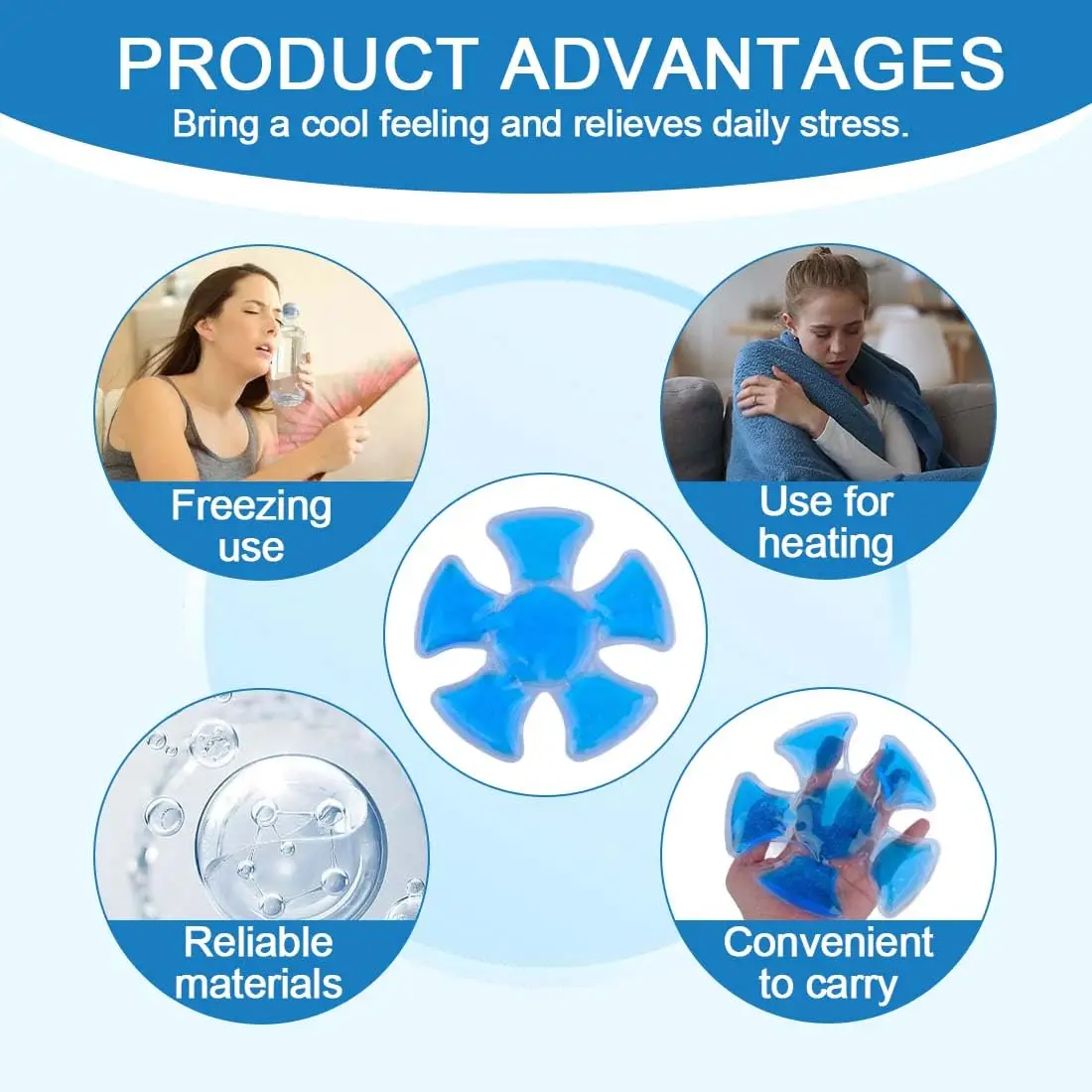 Helmets Ice Packs Headache Cool Down Cold Pack Soothing Fever Migraine Gel Cold Pack for Catcher Helmets Riding Helmet Keep Cool