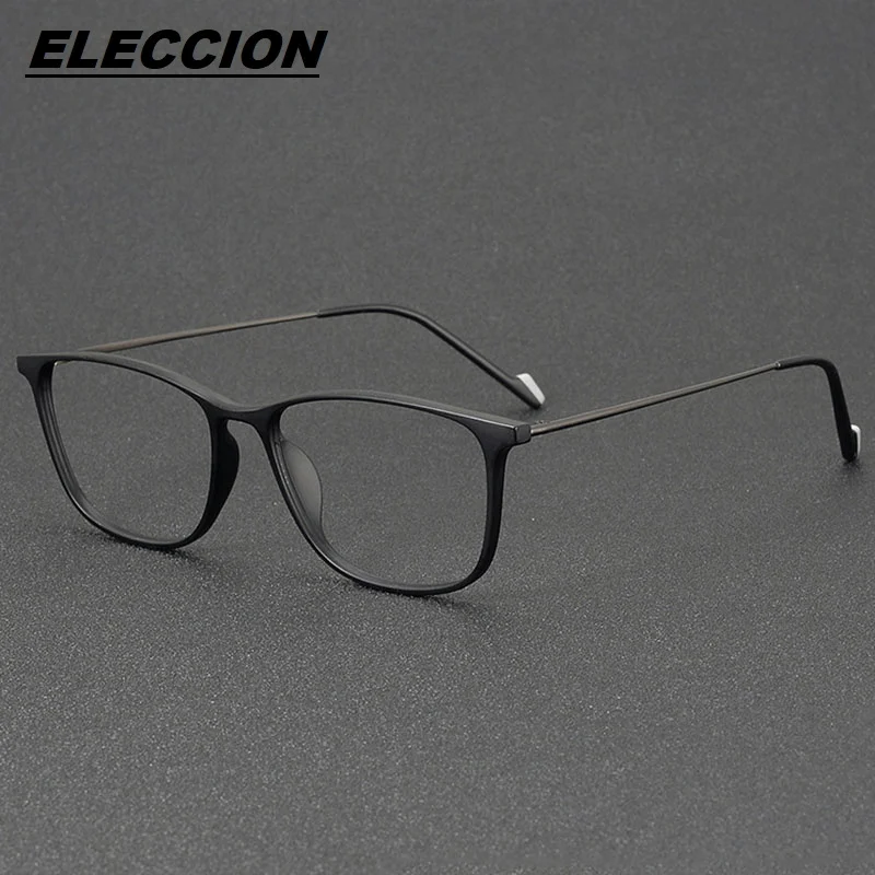 

ELECCION Ultra-light Ultem Pure Titanium Eyeglasses Frame Men 2024 New Myopia Prescription Glasses Frame Women