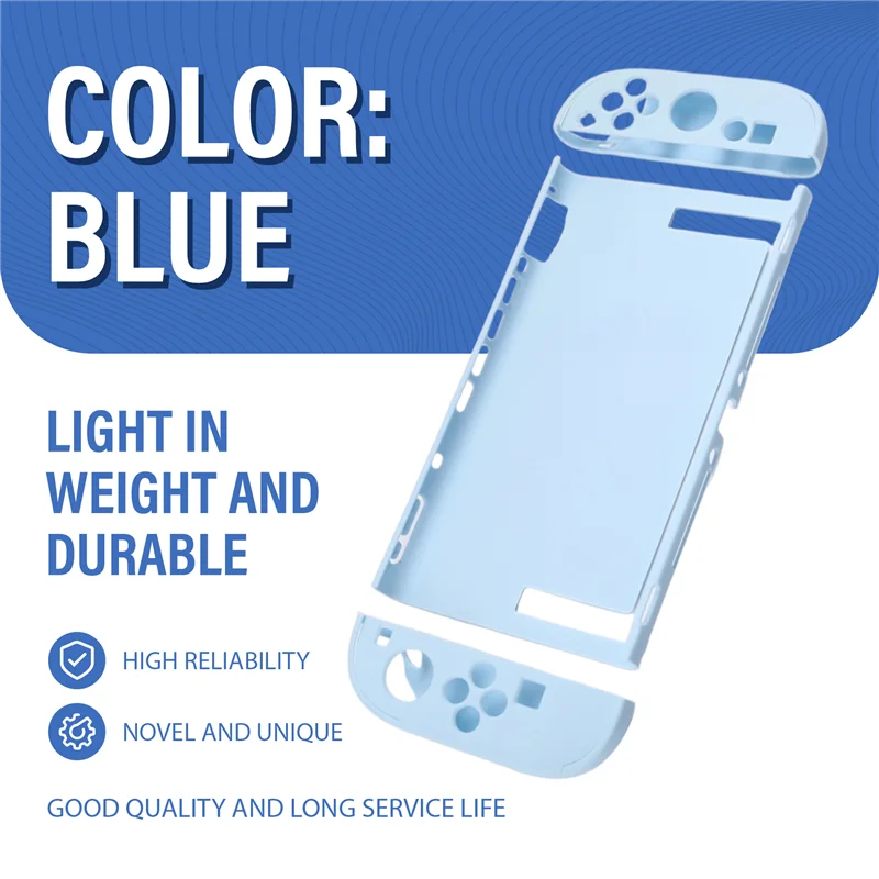 -A03R For Nintendo Switch2 Protective Case Put In Dock Split Type Protective Shell For Switch2 Shockproof Design Cover Blue