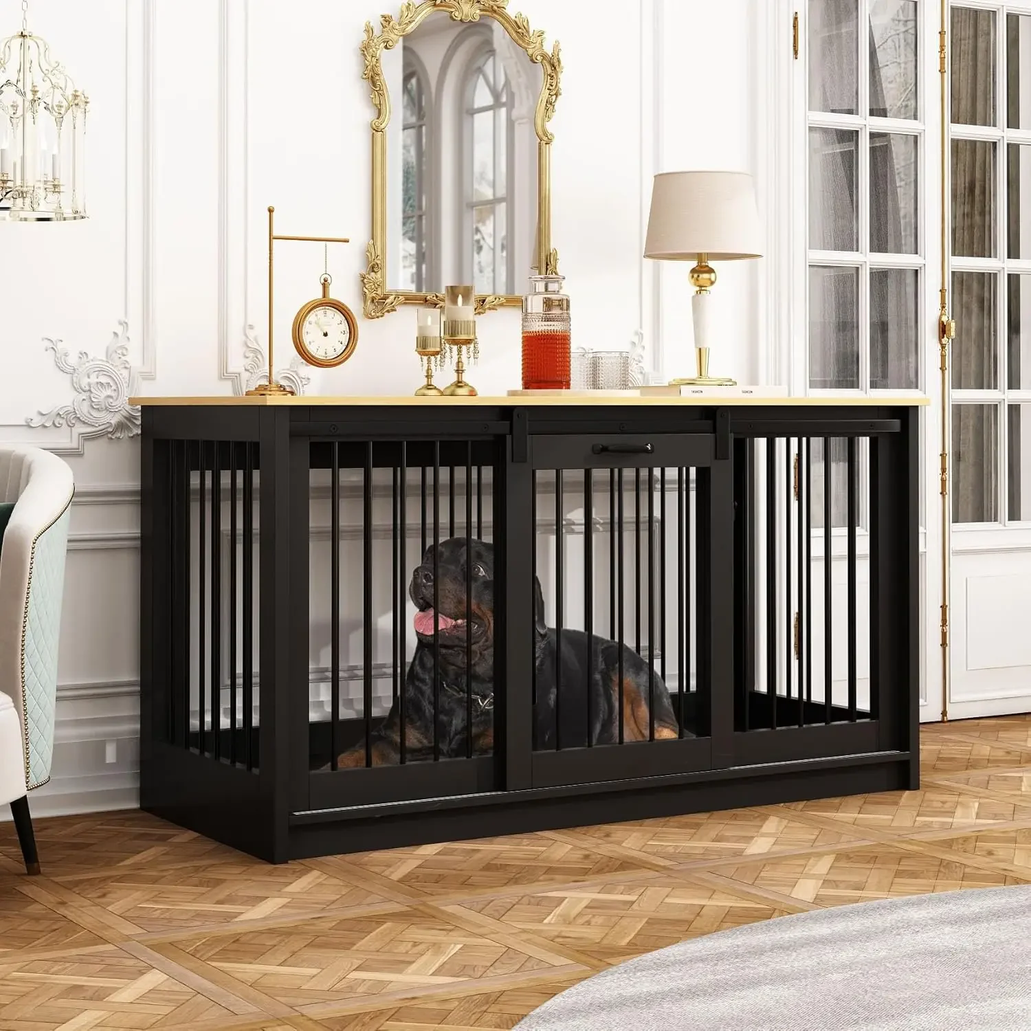 Extra Large Dog Crate Furniture, 55