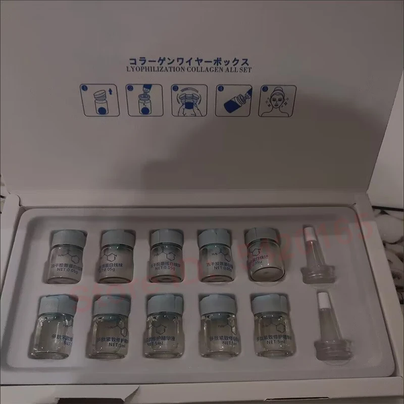 

Korea Collagen Thread Ball Facial Hydrolyzed Silk Protein Serum Moisturiz Hydration Lifting Firm Fine lines Essence SkinCare