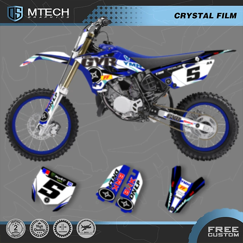 

DSMTECH Motorcycle Sticker Decal Custom Graphics Full Background For YAMAHA YZ85 YZ 85 2015 2016 2017 2018 2019-21 YZ-85 003