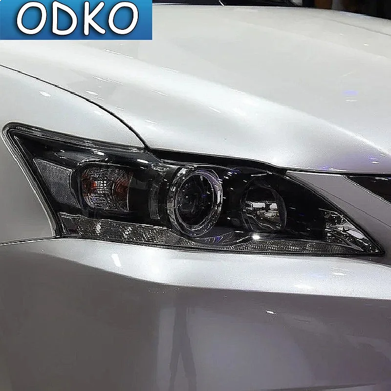 Smoked Black TPU Sticker Car Headlight Protective Film For Lexus ES 300h NX CT GS IS LC LS RX LX570 RC UX GX F Sport 2022