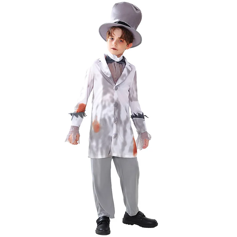 Ragazzi Bloody Walking Dead spaventoso Cosplay bambini bambini Halloween Zombie costumi carnevale Purim Parade gioco di ruolo spettacolo vestito da partito