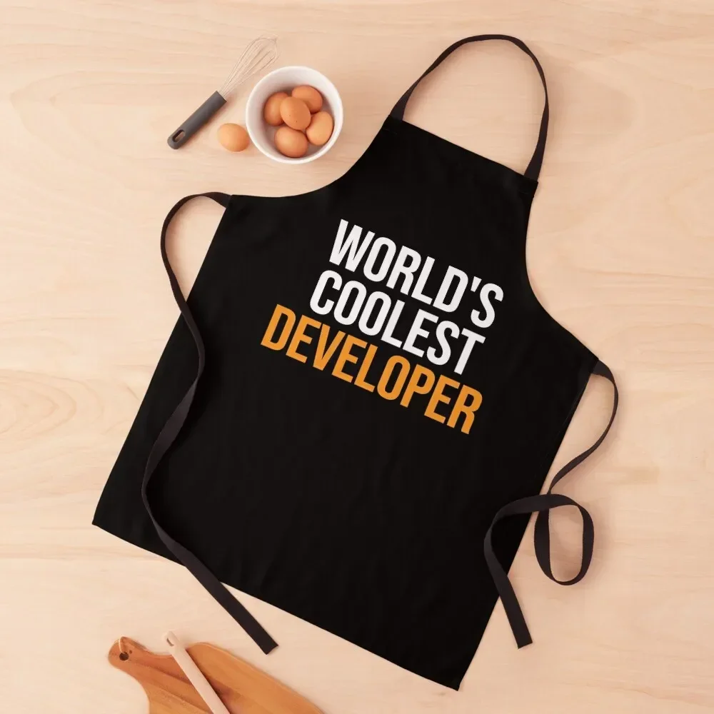 World's Coolest Developer Apron Kitchen Apras For Women chef for man Christmas gift Apron